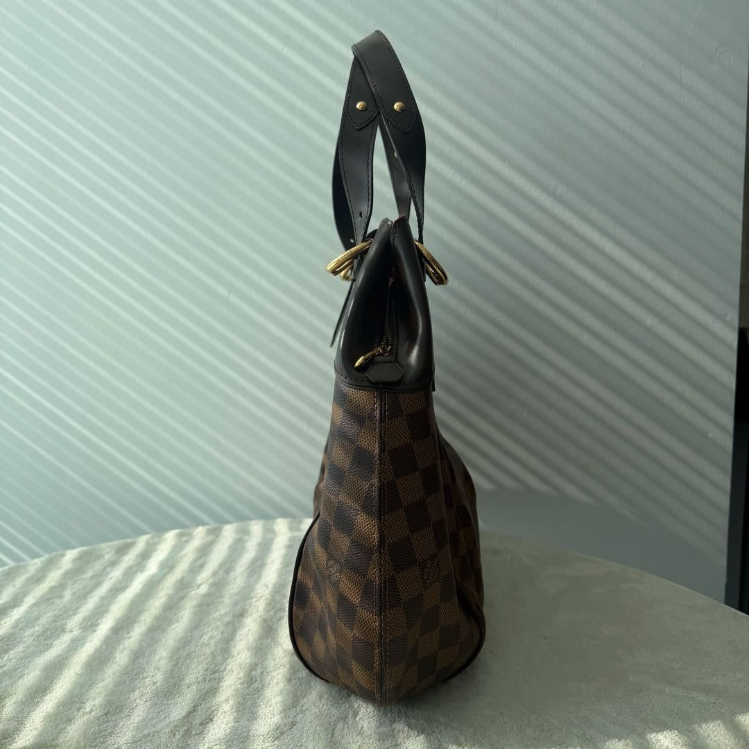 【#070】Pre-owned Louis Vuitton Sistina PM Damier Ebene Canvas Shoulder Bag