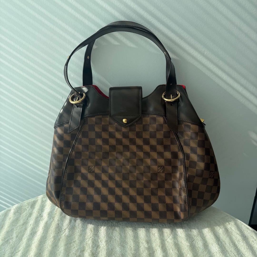 【#070】Pre-owned Louis Vuitton Sistina PM Damier Ebene Canvas Shoulder Bag