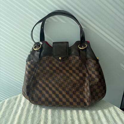 【#070】Pre-owned Louis Vuitton Sistina PM Damier Ebene Canvas Shoulder Bag