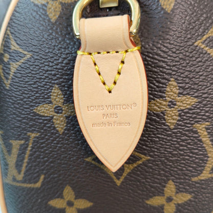 【#047】Pre-owned Louis Vuitton Speedy 20 Monogram Canvas Natural Calfskin Leather Top Handle BagHZ2603040&&