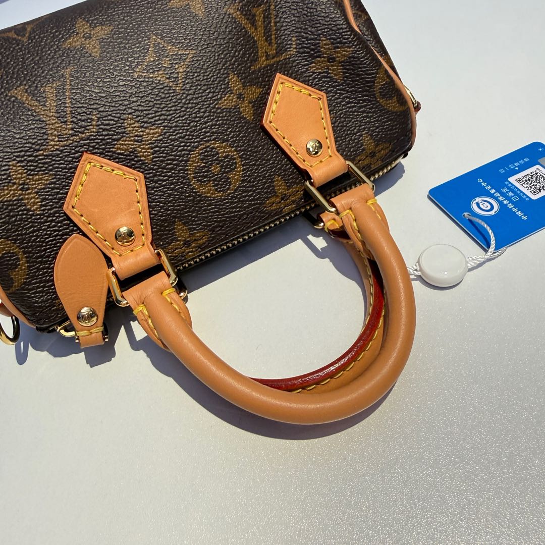 【#090】Pre-owned Louis Vuitton Nano Speedy Monogram Canvas BagHZ2509290&&