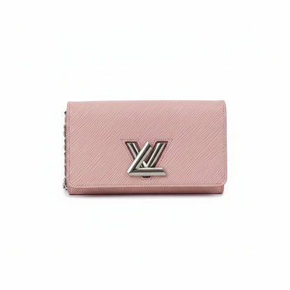 【#039】Pre-owned Louis Vuitton Twist Wallet On Chain Pink Epi Leather Crossbody BagHZ2603060&&