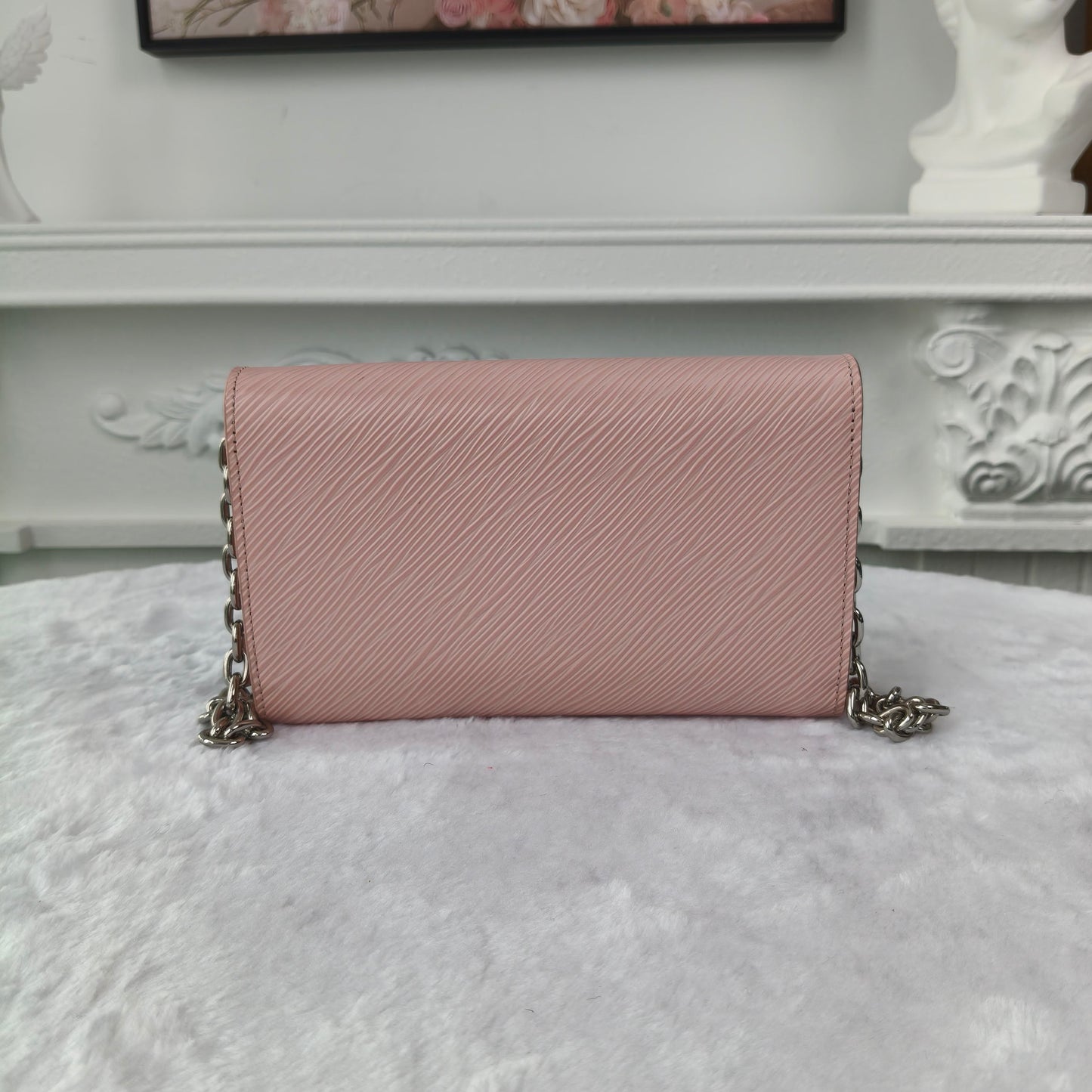【#039】Pre-owned Louis Vuitton Twist Wallet On Chain Pink Epi Leather Crossbody BagHZ2603060&&