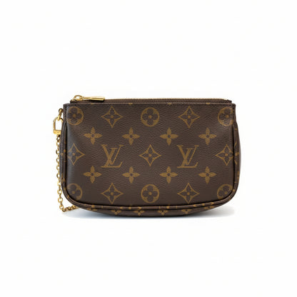 【#051】Pre-owned Louis Vuitton Multi Pochette Accessoires Monogram Canvas Khaki Green Strap Crossbody BagHZ2603020&&