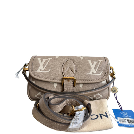 【#084】Pre-owned Louis Vuitton Diane PM Monogram Empreinte Tourterelle Beige BagHZ2510130&&