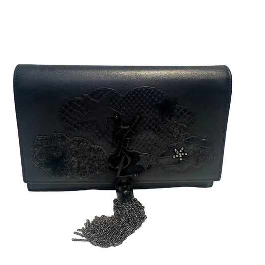【#125】Pre-owned YSL Kate Small Black Calfskin Crossbody Bag HZ2511010&&