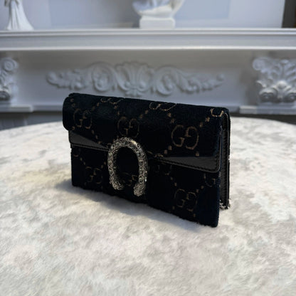 【#177】Pre-owned Gucci Dionysus Small Deep Blue Velvet Cross body bag HZ2602280&&
