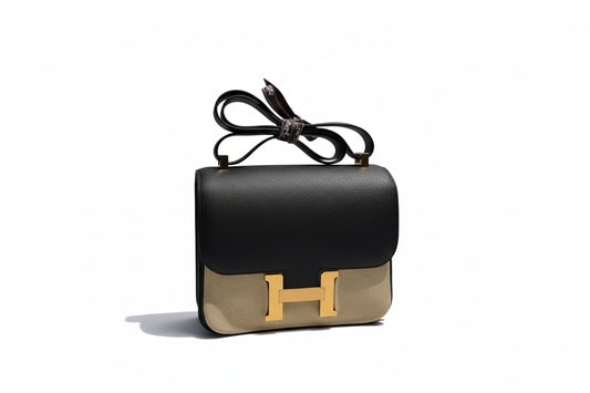 【#014】Pre-owned Hermès Constance 24 Black Epsom Leather C Stamp Handbag HZ260202018