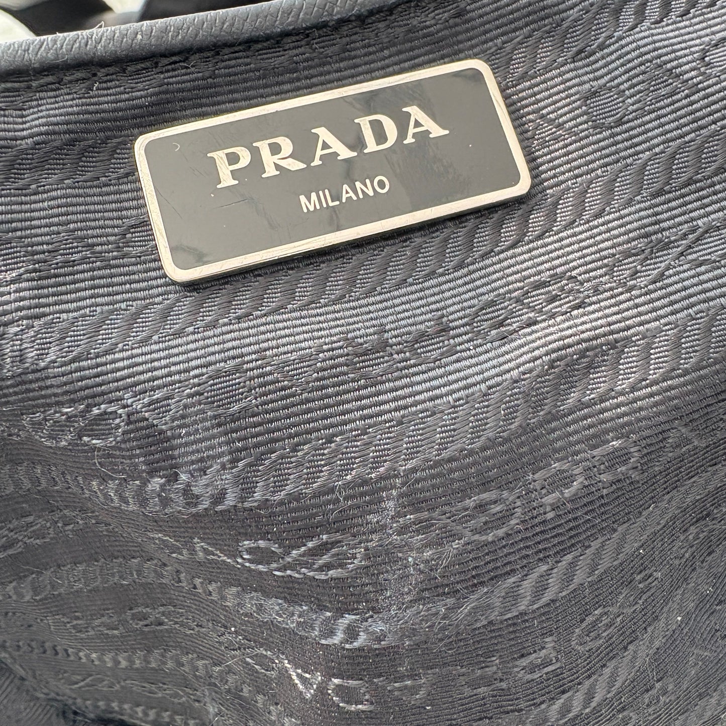 【#170】Pre-owned PRADA Vela Small Black Nylon Backpack HZ251203&&