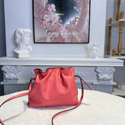 【#105】Pre-owned Loewe Flamenco Small Pink Calfskin Handbag HZ251225020
