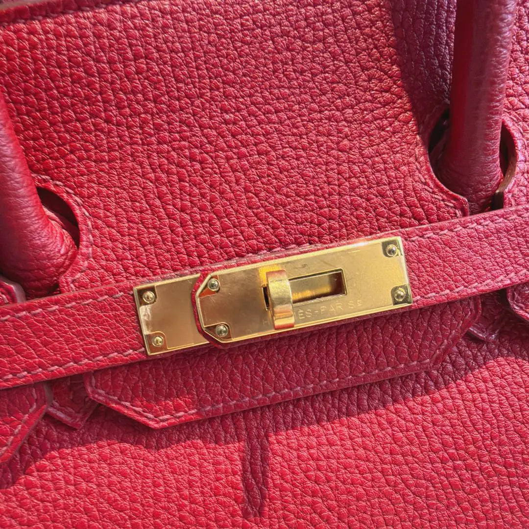 【#206】Pre-owned Hermès Birkin 35 Bag Rouge Garance Togo Leather HZ260110011