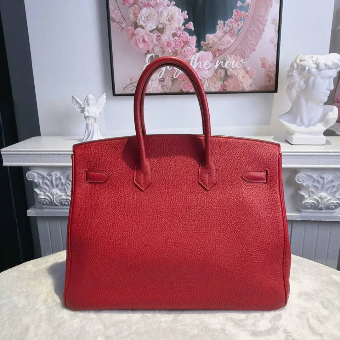 【#206】Pre-owned Hermès Birkin 35 Bag Rouge Garance Togo Leather HZ260110011