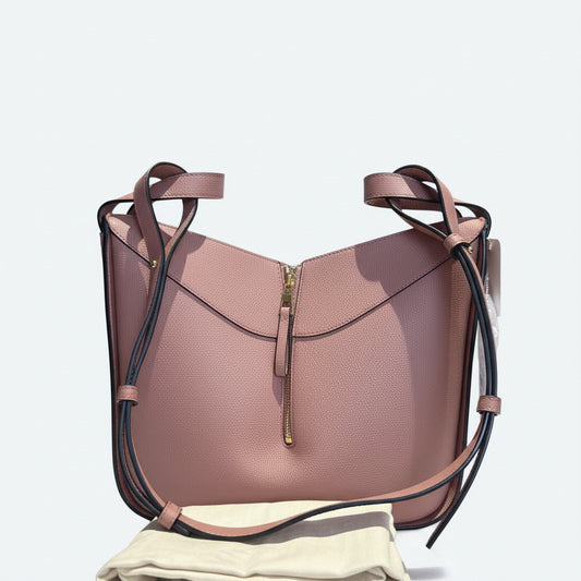 【#108】Pre-owned Loewe Hammock Small Sand color Calfskin Crossbody Bag HZ251225021