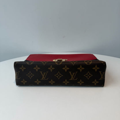 【#098】Pre-owned Louis Vuitton Saint Placide Monogram Canvas Red Leather Chain BagHZ2505010&&
