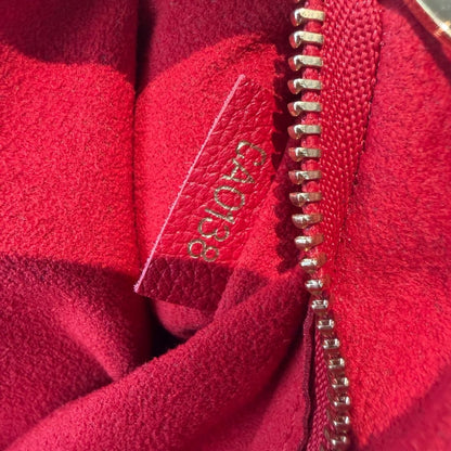 【#098】Pre-owned Louis Vuitton Saint Placide Monogram Canvas Red Leather Chain BagHZ2505010&&